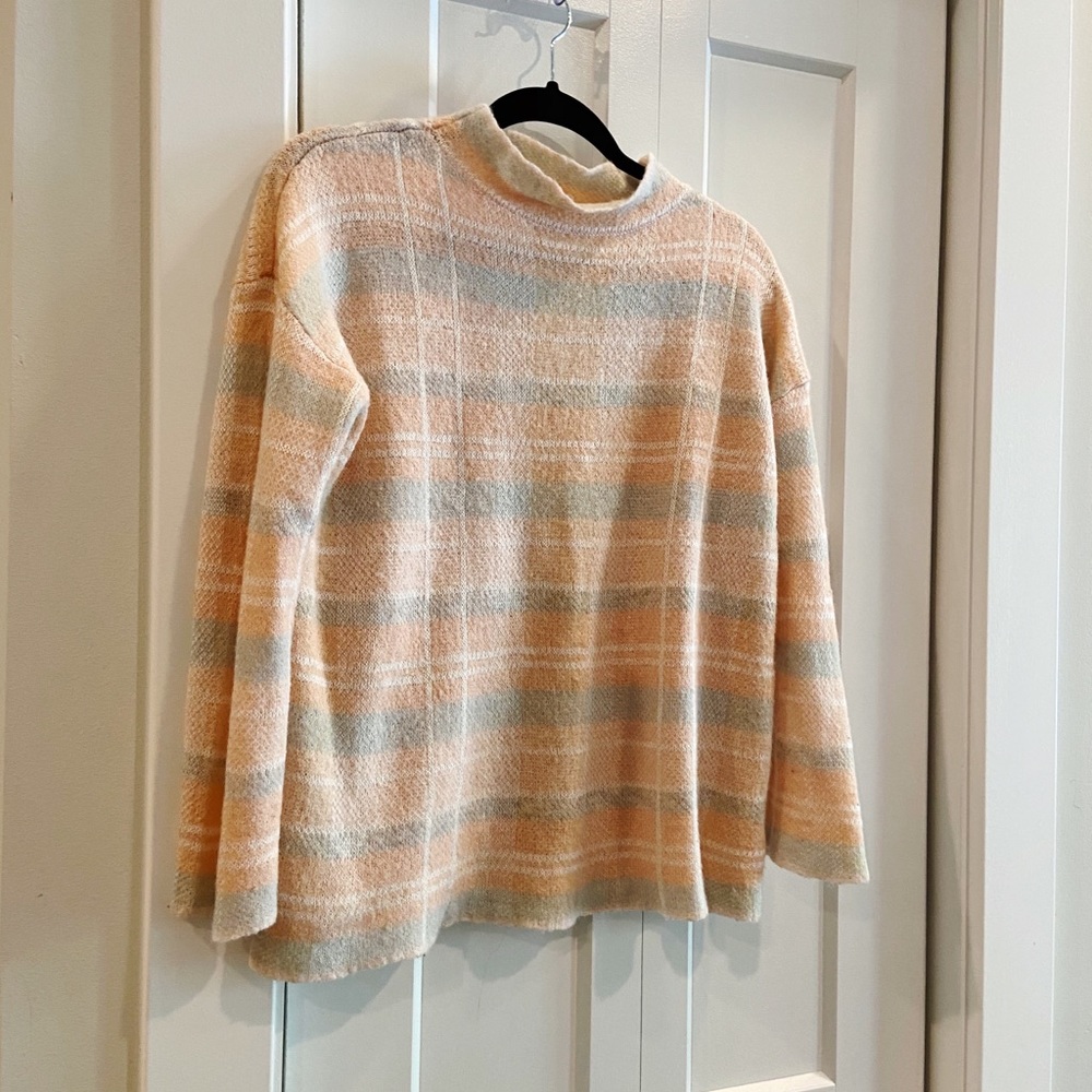 Lou & Grey plaid mockneck sweater